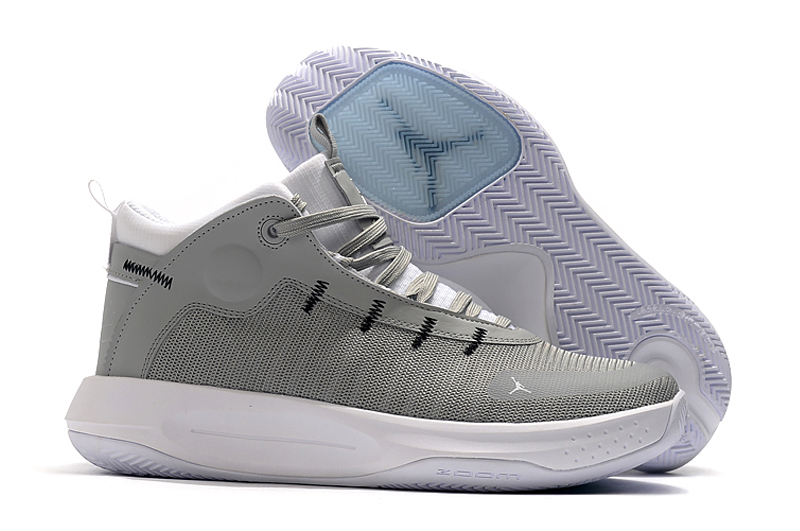 Air Jordan 34 Simple Grey White Shoes